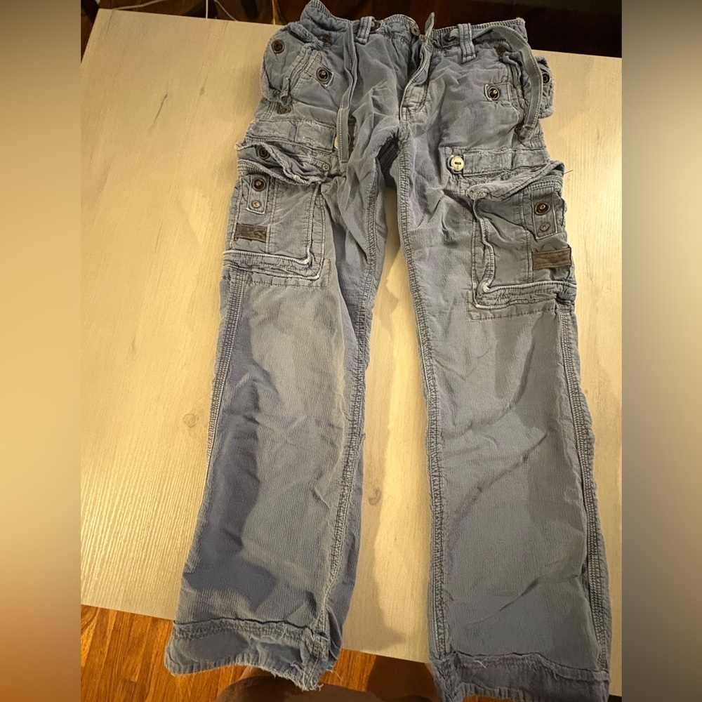 Y2K Jetlag Gray Cargo‎ Pants - Picture 13 of 14